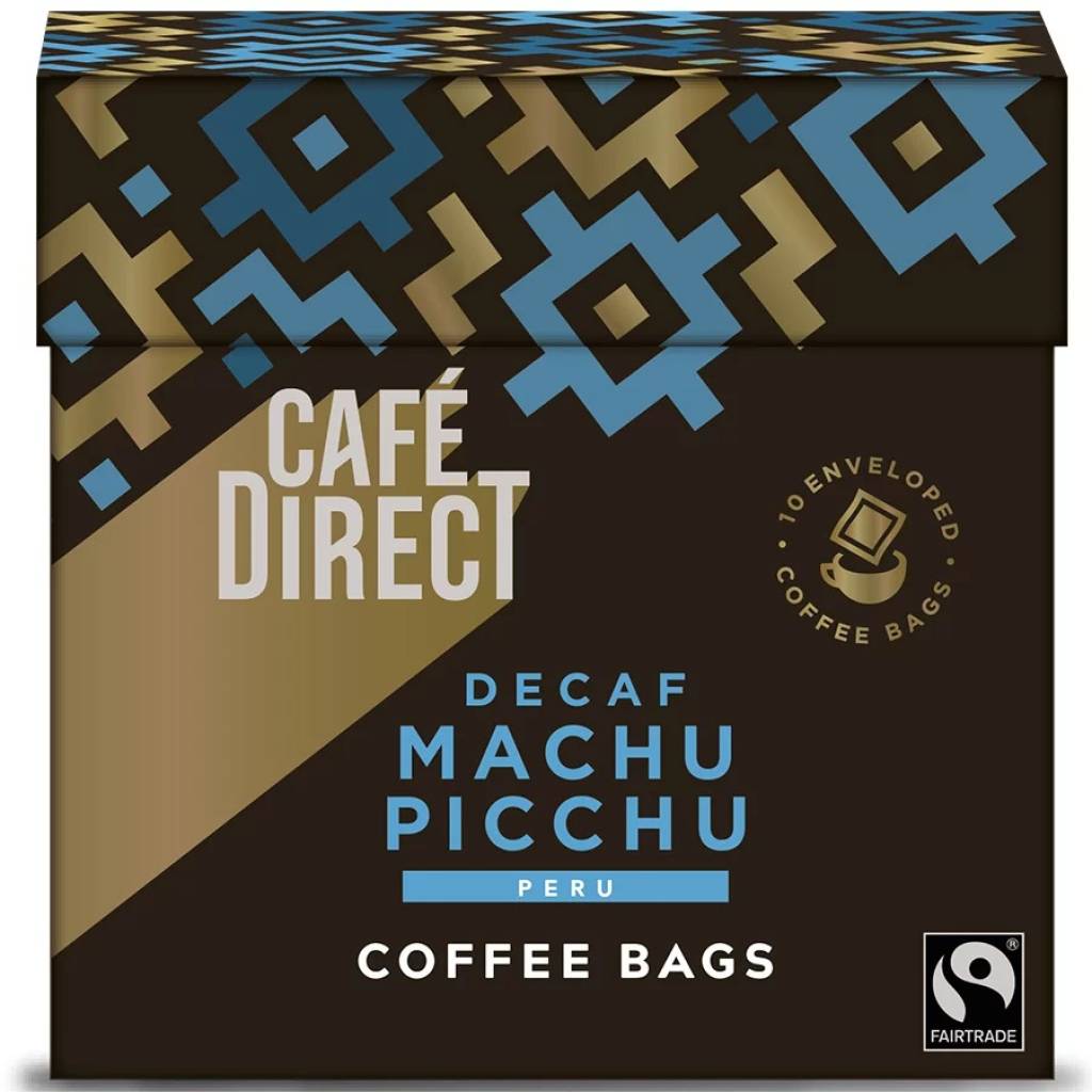 Cafedirect Decaf Machu Picchu Fairtrade Coffee Bags (10x7g) gallery image #1