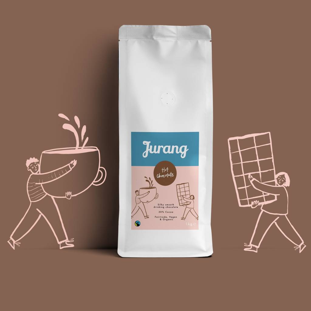 Jurang Fairtrade Hot Chocolate 33% Cocoa (1kg) gallery image #2