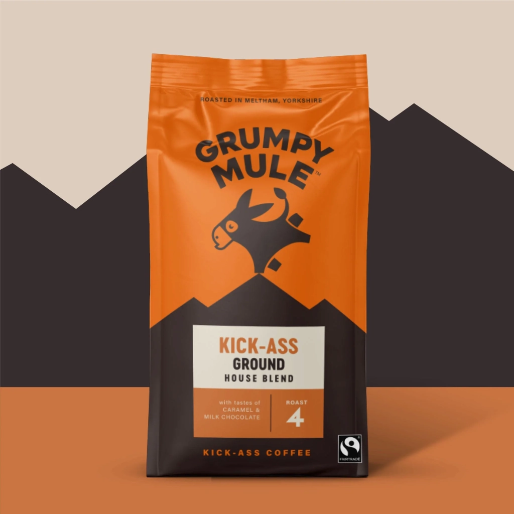 Grumpy Mule Kick Ass House Blend Ground Coffee (200g) gallery image #1