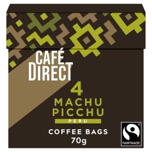 Cafedirect Machu Picchu Fairtrade Coffee Bags (10x7g) main thumbnail